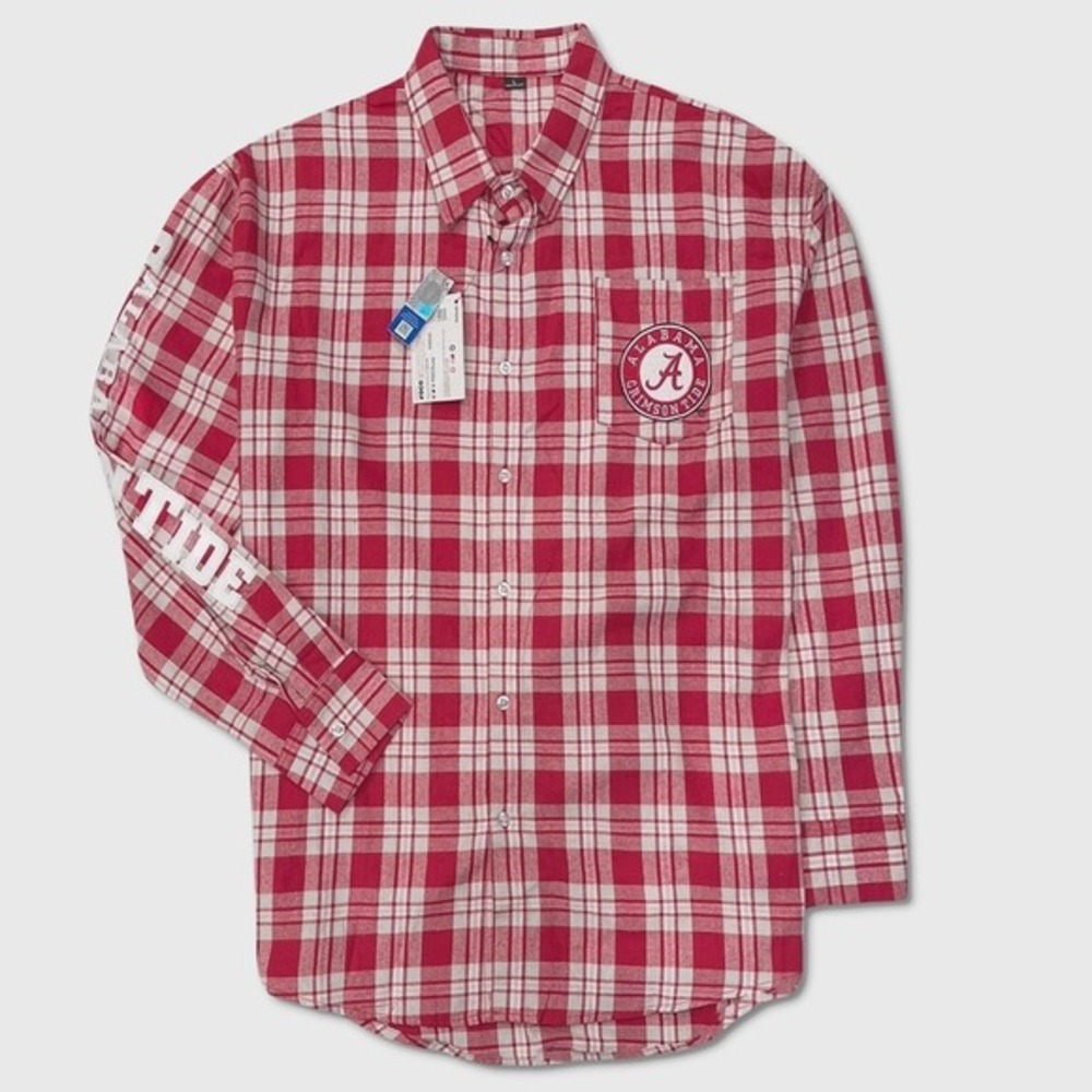 University Of Alabama Crimson Tide / Flannel Shirt - NWT Mens Large - #49332-J1